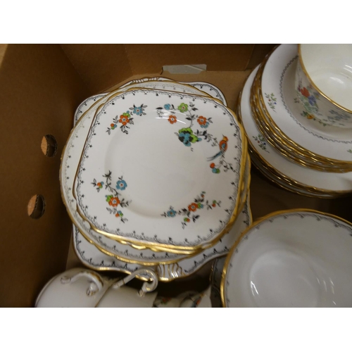 64 - Two Tuscan china tea sets.