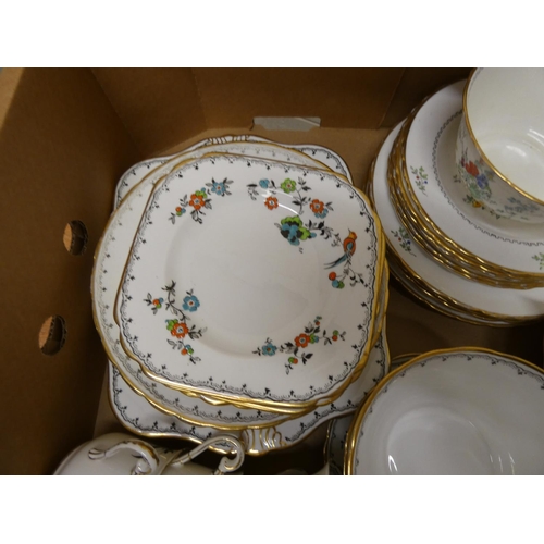 64 - Two Tuscan china tea sets.