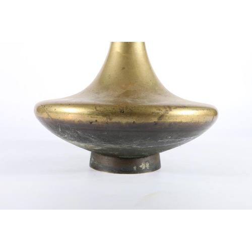 14 - Large Japanese bronze vase, unsigned, 44cm tall.