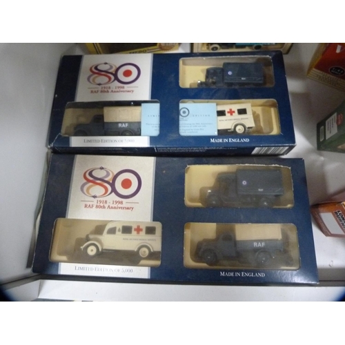 152 - Collection of toy cars including Vanguard, classic cars, RAF 80th Anniversary vehicle set etc (one s... 