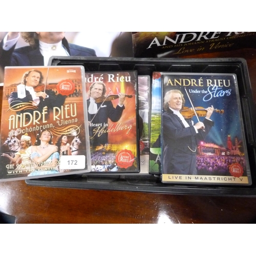 172 - Collection of André Rieu CDs, DVDs etc.