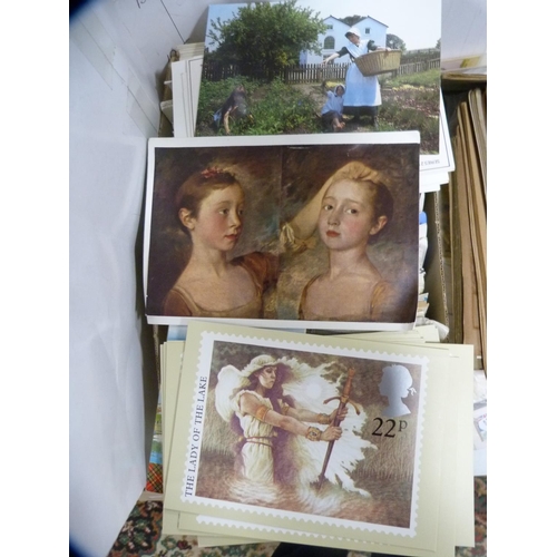 212 - Collection of cigarette cards, postcards etc.