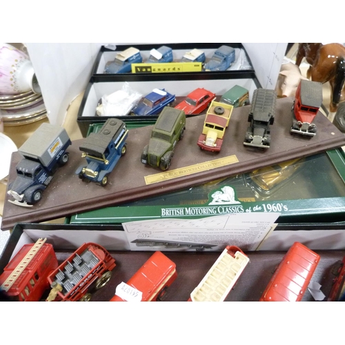 233 - Collection of various model cars including London Buses, 1960s British Motoring Classics etc.