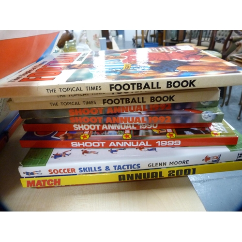 236 - Collection of football annuals and a souvenir Queen of the South charity match programme.