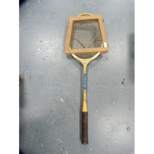 243 - Cameo badminton racquet and a Champion badminton racquet, both with stretchers.  (2)