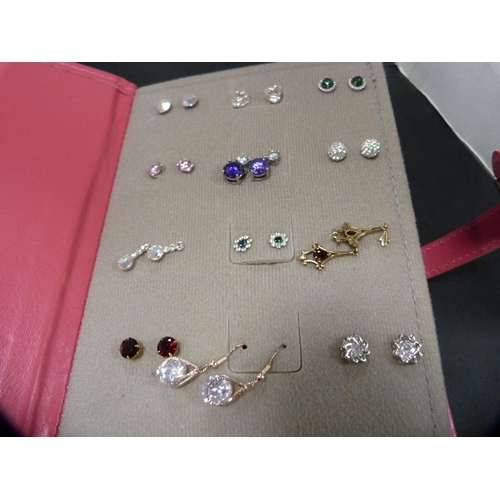 261 - Collection of silver pendants and chains, fashion watches, envelope stamp box, costume rings, silver... 