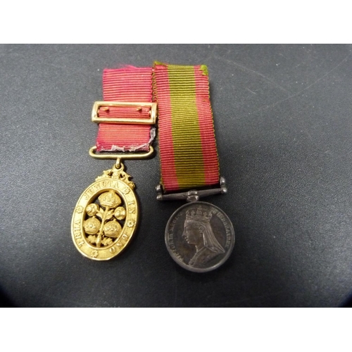 262 - George V Mercantile Marine medal with clasp, named to David Ross, Victorian Afghanistan military min... 