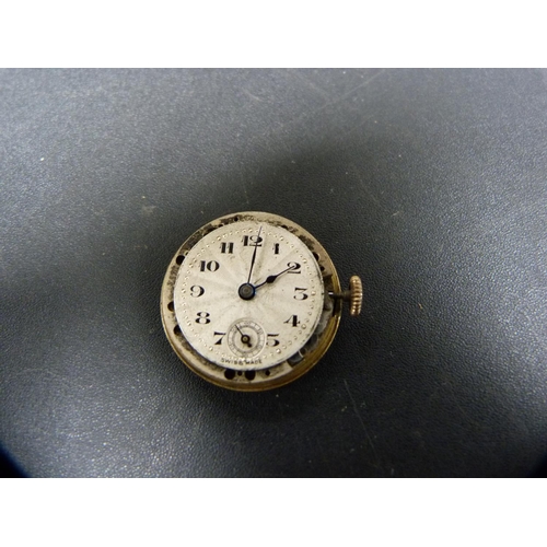 264 - 9ct gold-backed vintage lady's wristwatch.