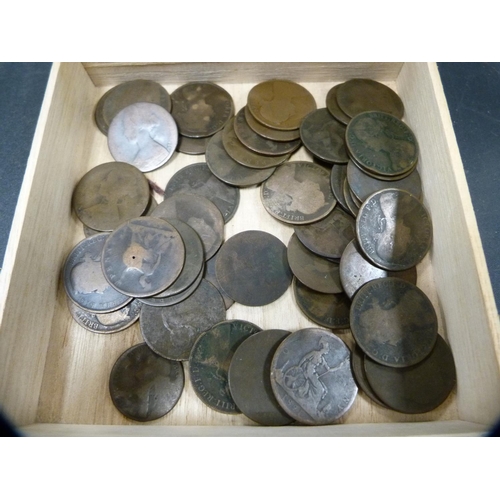 285 - Quantity of Queen Victoria copper pennies, to include the 