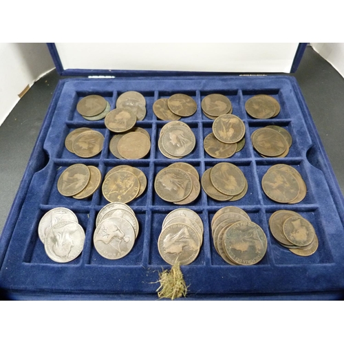 288 - Large collection of Queen Victoria copper pennies, mainly with the 'Old Head' to the obverse, Queen ... 