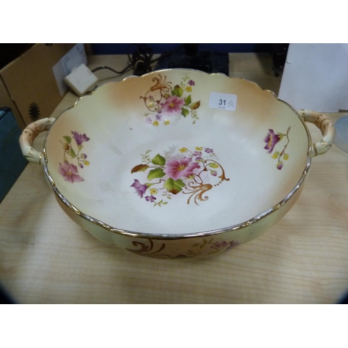 31 - Carlton Ware bowl and a large Cyples bowl.  (2)