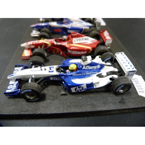 322 - Set of four model Williams F1 racing cars.