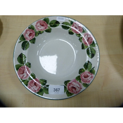 367 - Wemyss plate, saucer and dish.  (3)