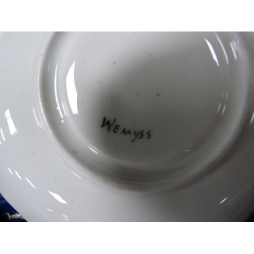 367 - Wemyss plate, saucer and dish.  (3)