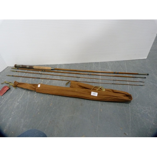 380 - Split cane fishing rod.