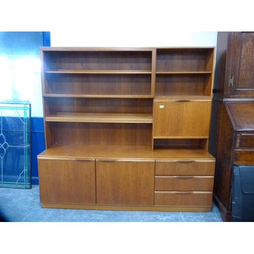 387 - Teak living room unit.