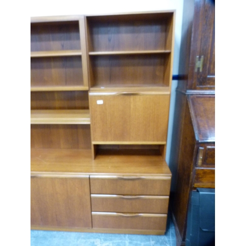 387 - Teak living room unit.