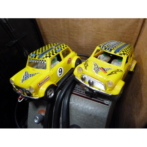 41 - Scalextric model cars, track, Victor Super Power unit etc.