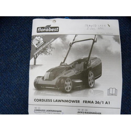 455 - Florabest lawnmower.