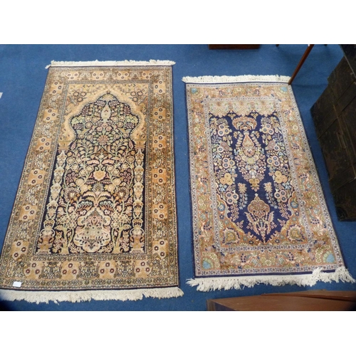 466 - Two Indian Kashmiri-style rugs.