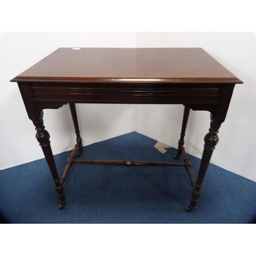 471 - Edwardian rectangular table.