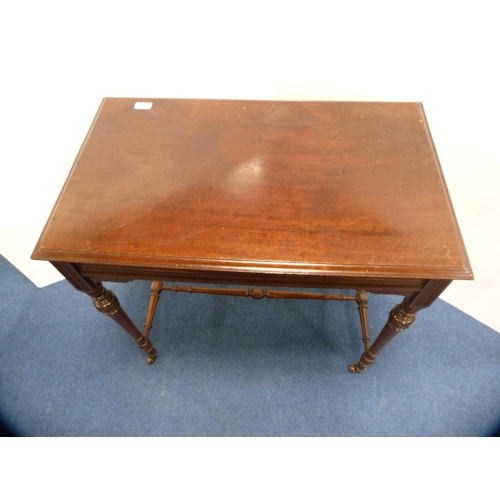 471 - Edwardian rectangular table.