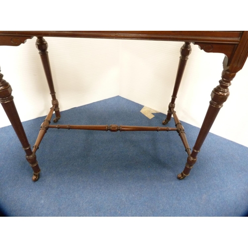 471 - Edwardian rectangular table.