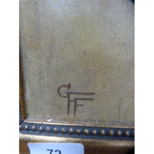 72 - Framed still life, signed with initials GFF.