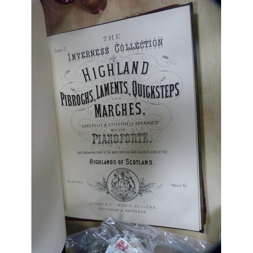 8 - Collection of sheet music to include tartan-covered Scottish music, miscellaneous British and intern... 