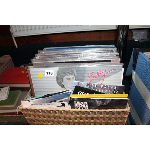 116 - Box containing records.