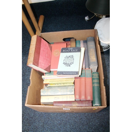 119 - Box containing books to include Everyman's Encyclopaedia, and others.