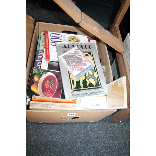 243 - Box containing books to include Art Deco, and other, interest.