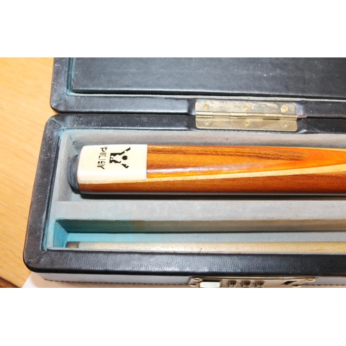 44 - BCE Riley snooker cue, in lockable case.