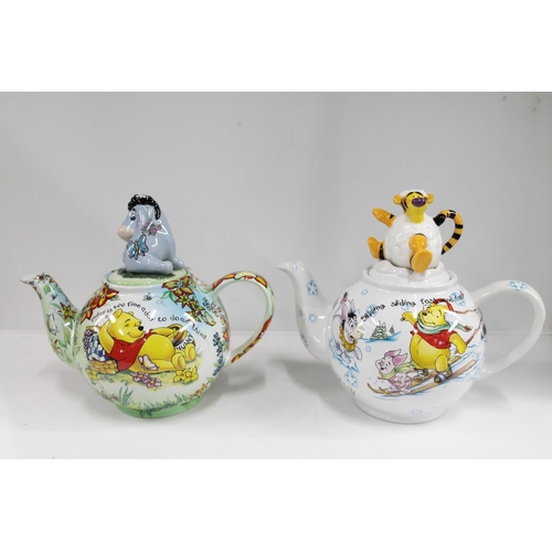 75 - Border Fine Arts Disney Character large Betty teapots to include Winnie the Pooh and Tigger Winter T... 