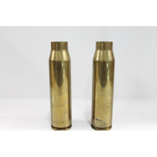 75e - Pair of Trench Art shells.