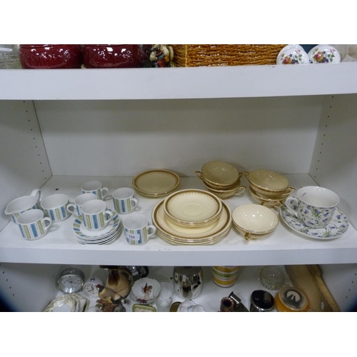 154 - Midwinter part coffee set and other dinnerwares.