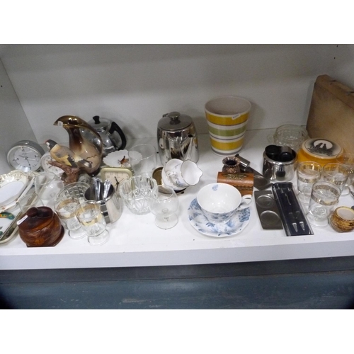 154A - Chopping board, alarm clocks, cups, saucers,etc.