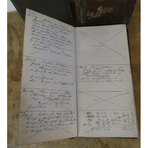 106 - DOCUMENTS & EPHEMERA - CHESHIRE - MACCLESFIELD.  Three large ledgers Instruction Books being the... 