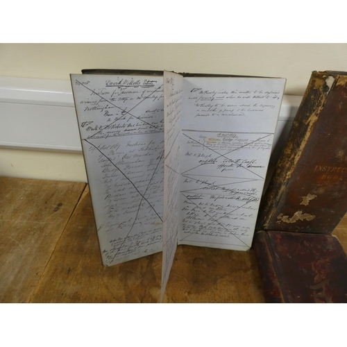 106 - DOCUMENTS & EPHEMERA - CHESHIRE - MACCLESFIELD.  Three large ledgers Instruction Books being the... 