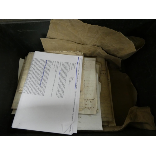 109 - DOCUMENTS & EPHEMERA - CUMBRIA - THACKWOOD NOOK - BLAMIRE FAMILY.  An original bundle of deeds, ... 