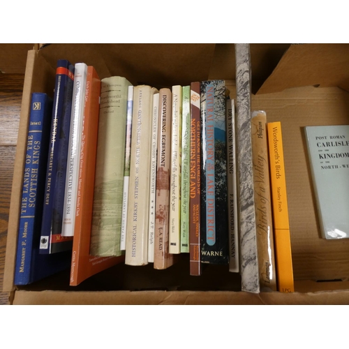 116 - Cumbria, Northern & others.  A carton of books (mainly in d.w's) & softback public... 