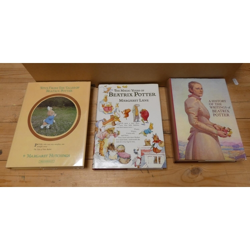 138 - POTTER BEATRIX.  A History of the Writings,  1971 & 9 others re. Beatrix Potter, in d.w's.... 