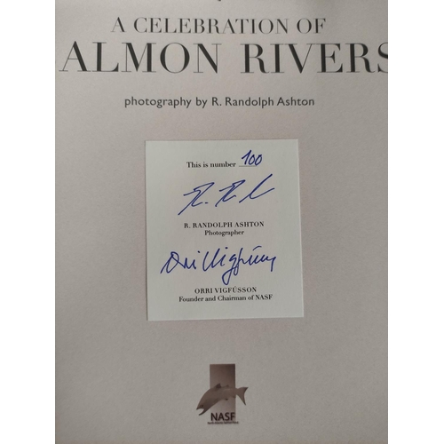 150 - ASHTON R. RANDOLPH (Illus).  A Celebration of Salmon Rivers. Specially bound ltd. ed. Illu... 