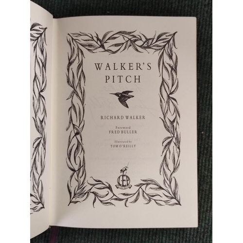 154 - WALKER RICHARD.  Walker's Pitch. Signed ltd. ed. deluxe 28/35. Illus. Dark morocco in slip... 