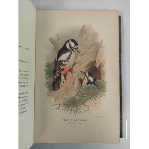 170 - LILFORD LORD.  Coloured Figures of the Birds of the British Isles. Vols. 1 to 6 only. Port. frontis.... 