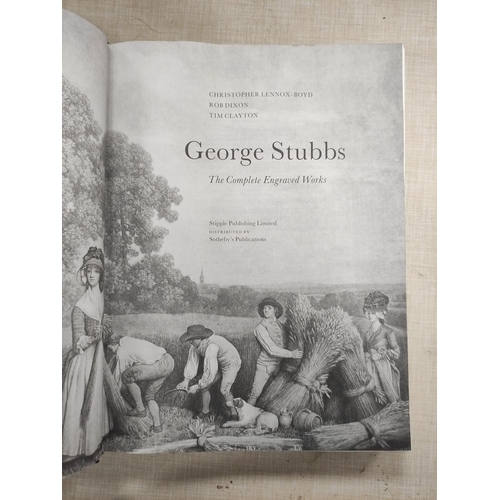 178 - STUBBS GEORGE.  The Complete Engraved Works. Illus. Quarto. Orig. dark cloth in d.w. 1989;... 