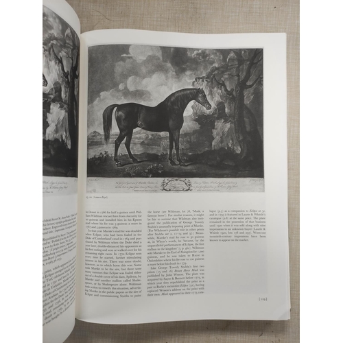 178 - STUBBS GEORGE.  The Complete Engraved Works. Illus. Quarto. Orig. dark cloth in d.w. 1989;... 