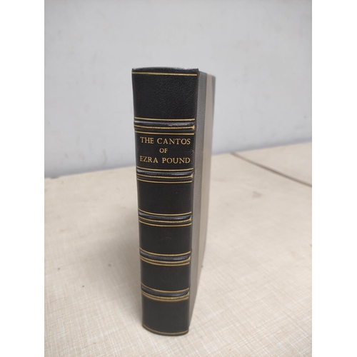 183 - POUND EZRA.  The Cantos. Handsome dark half morocco, a.e.g., by Asprey & Co. Faber, 19... 