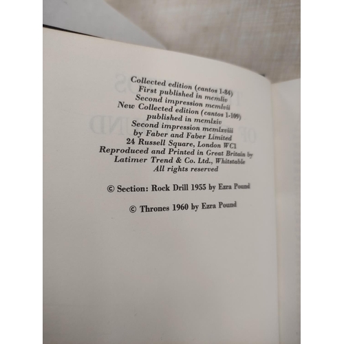 183 - POUND EZRA.  The Cantos. Handsome dark half morocco, a.e.g., by Asprey & Co. Faber, 19... 