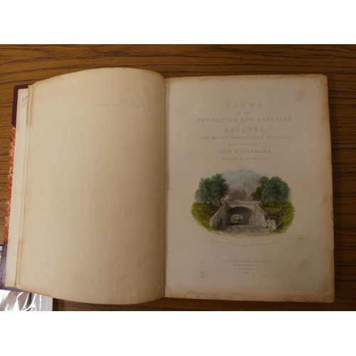 205 - CARMICHAEL J. W. (Illus).  Views on the Newcastle & Carlisle Railway .... With Details... 